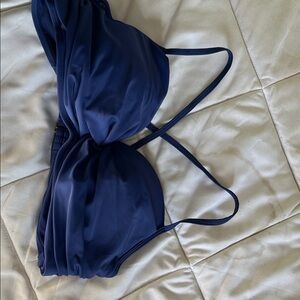 Catherine Malandrino Navy Blue Bikini Top